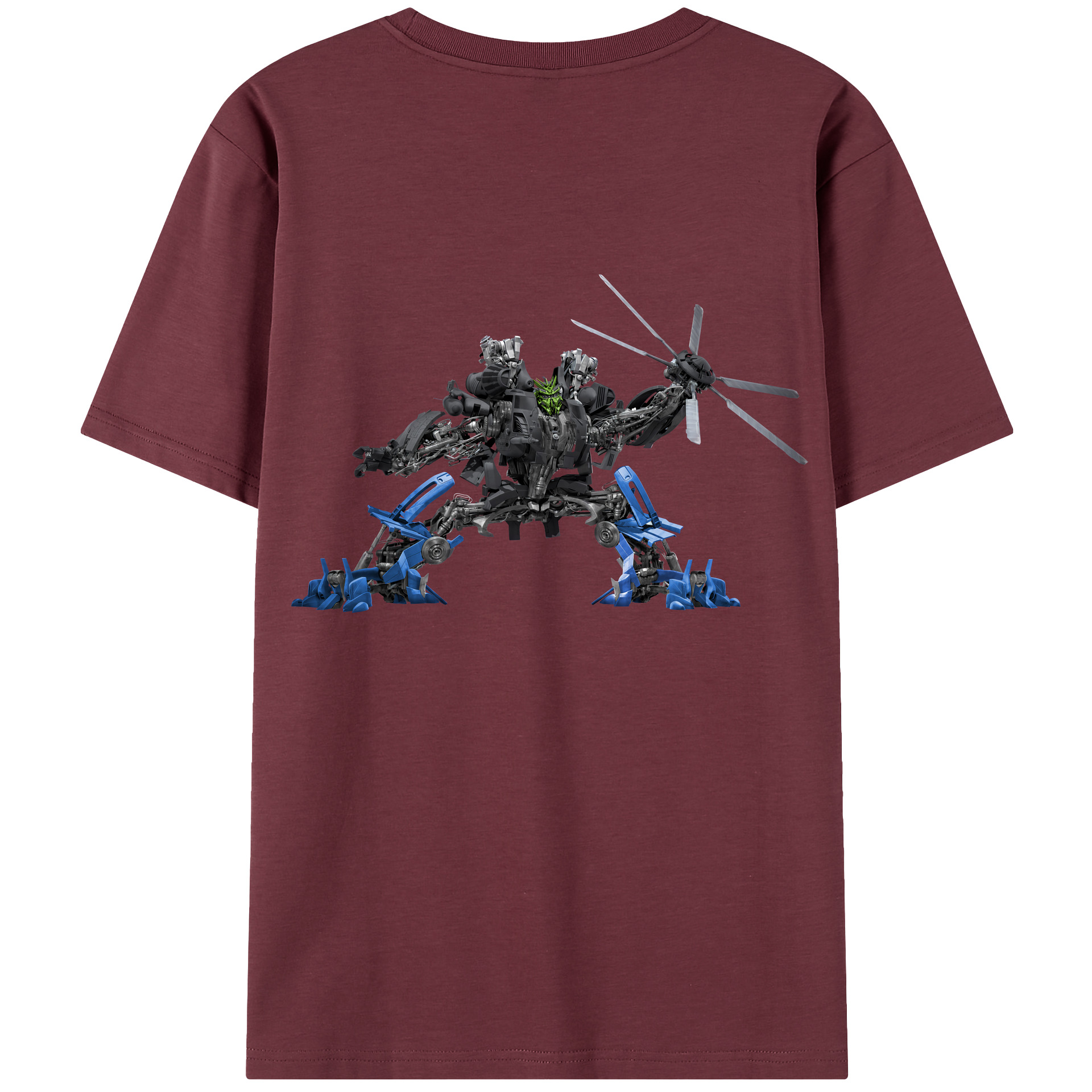 （画像用） Transformers トランスフォーマー 綿100％半袖Tシャツ（背面プリント）